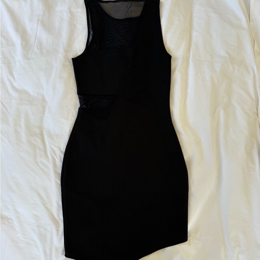 Express Elegant Black Mesh Dress Size 6